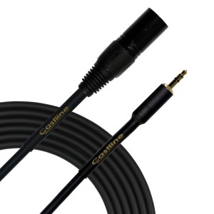 Castline Gold XLR male/female to 3.5mm TRS Summing Cable Mogami Neglex 2549 (For use with portable players)